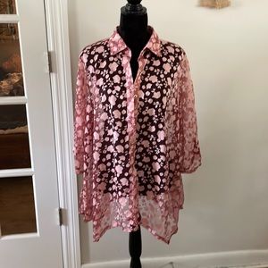 Pink Sheer Blouse